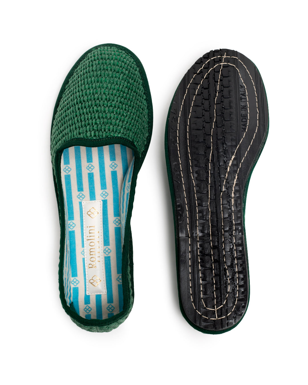 Friulane Donna Verde Scuro in Rafia