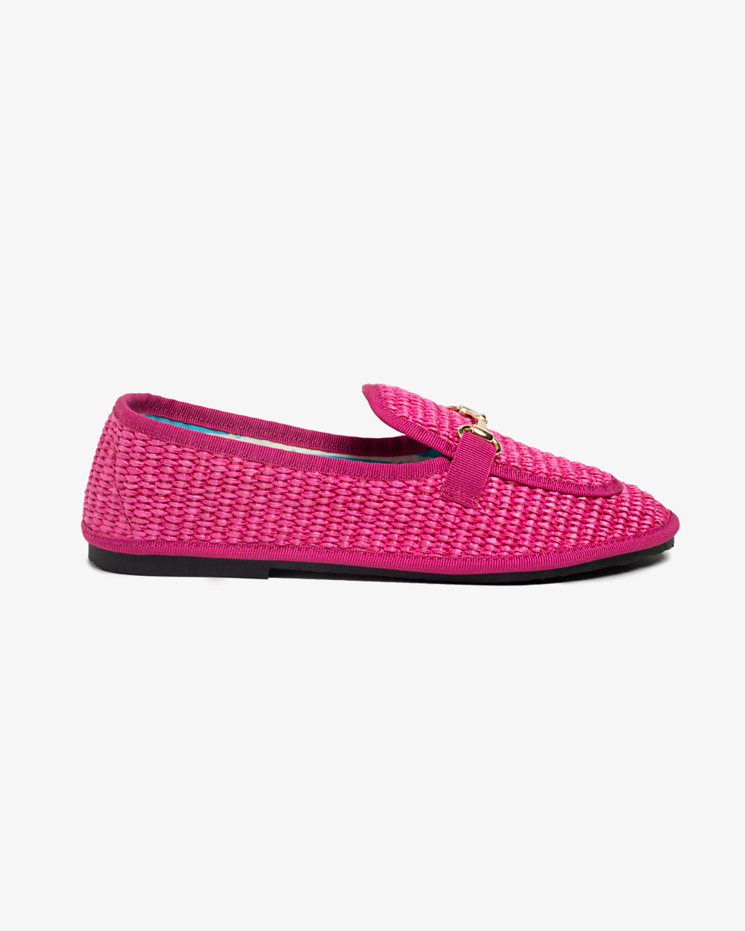 Friulane Donna Mocassino Fucsia in Rafia
