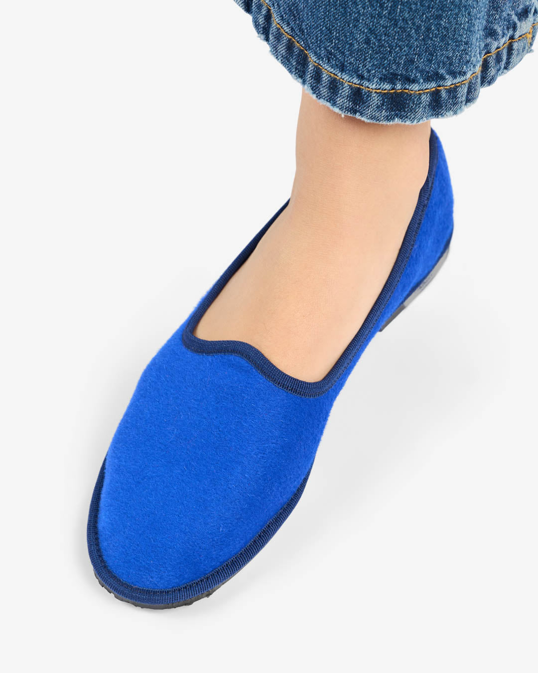 WOMEN'S ROYAL BLUE FRIULANE IN WOOL AND CASHMERE
