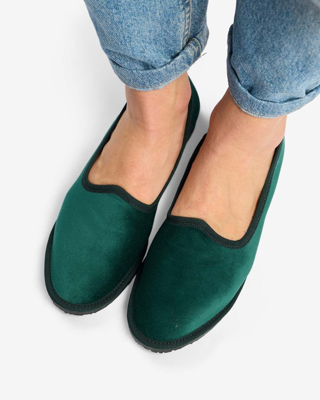 FRIULANE DONNA VERDE SCURO VELLUTO