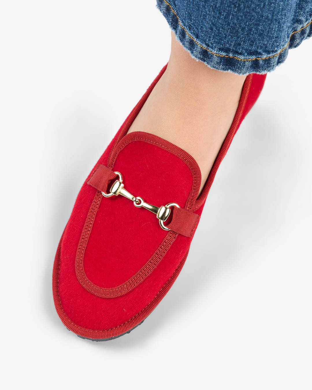 FRIULANE DONNA MODELLO MOCASSINO ROSSO