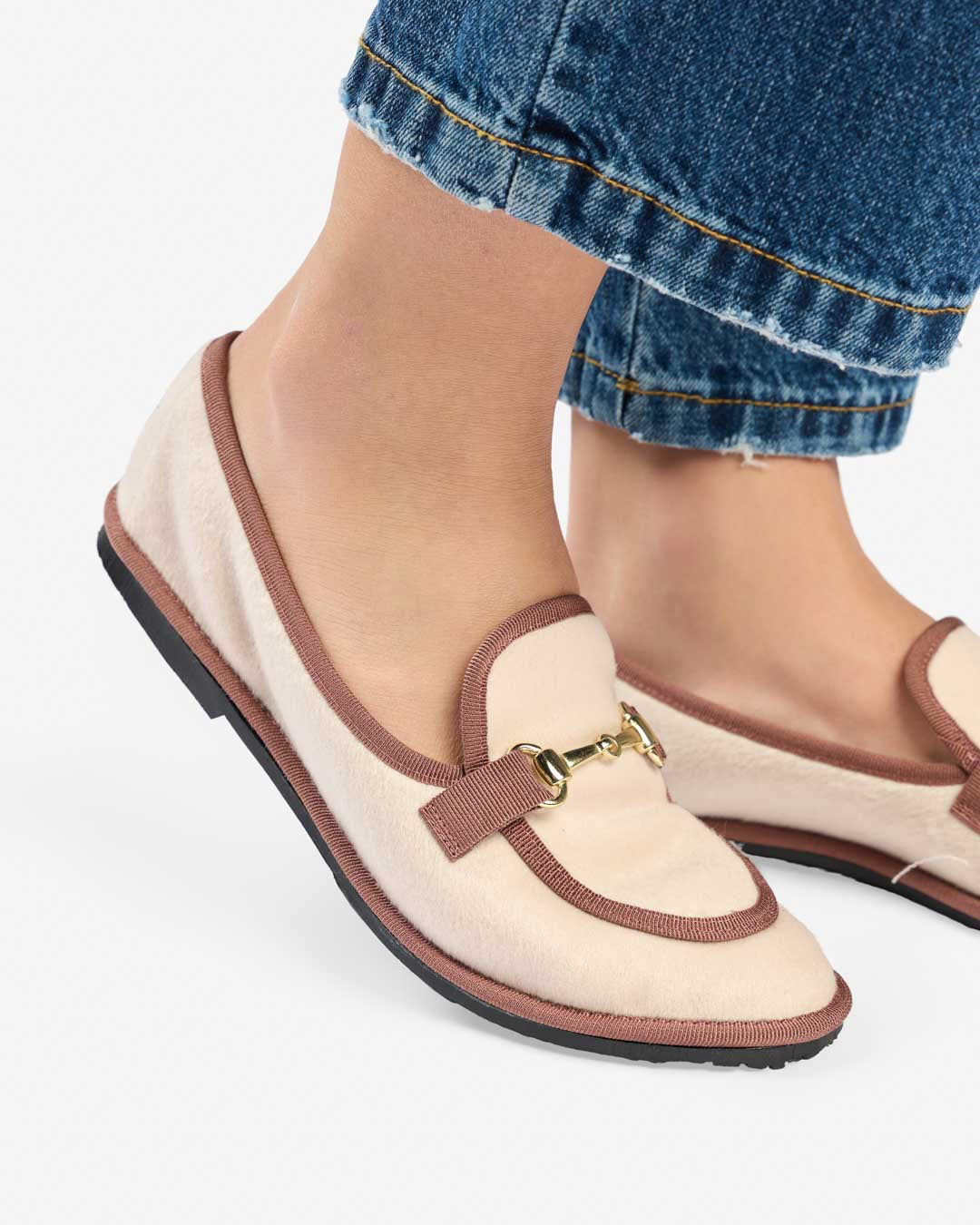 FRIULANE DONNA MODELLO MOCASSINO CHAMPAGNE