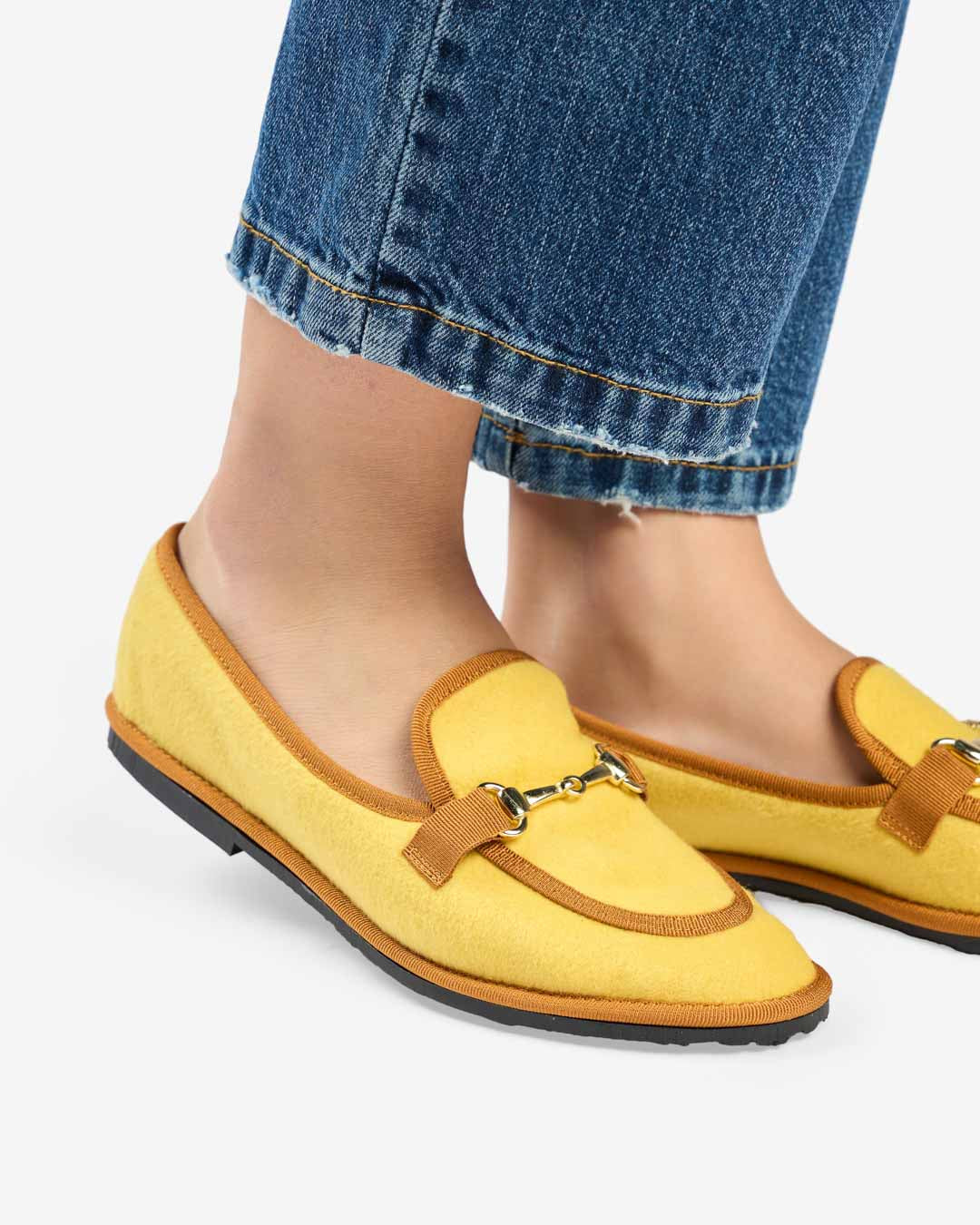 FRIULANE DONNA MODELLO MOCASSINO GIALLO