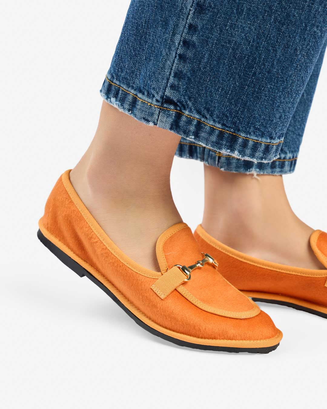 FRIULANE DONNA MODELLO MOCASSINO ARANCIO