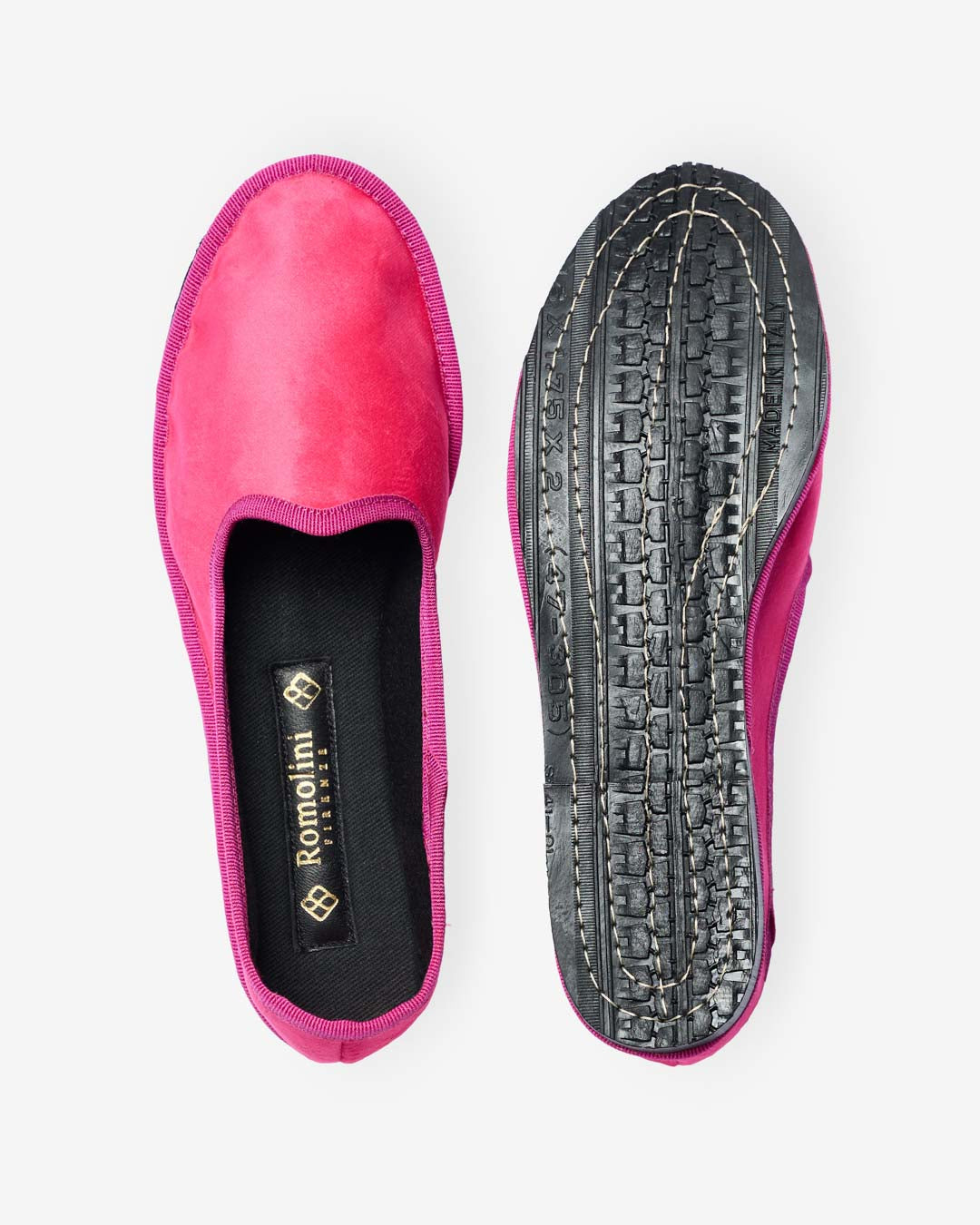 FRIULANE DONNA FUCSIA IN VELLUTO