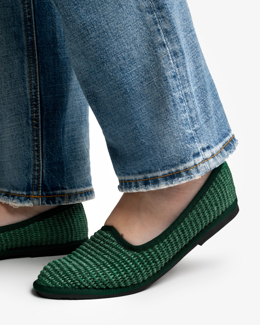 Friulane Donna Verde Scuro in Rafia