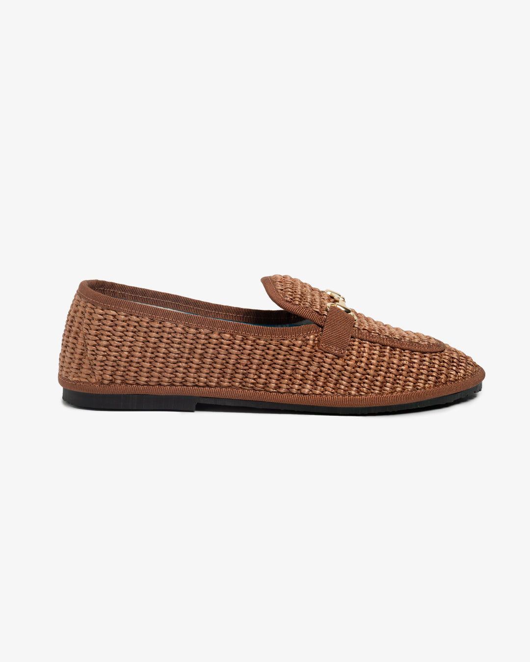 Friulane Donna Mocassino Cuoio in Rafia