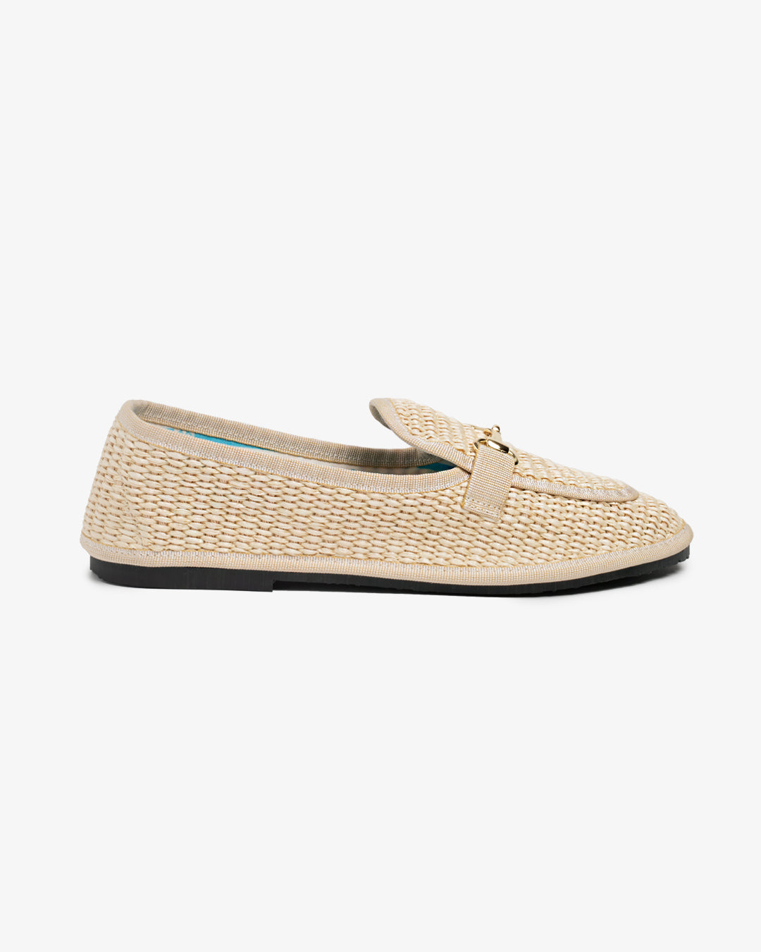 Friulane Donna Mocassino Naturale in Rafia