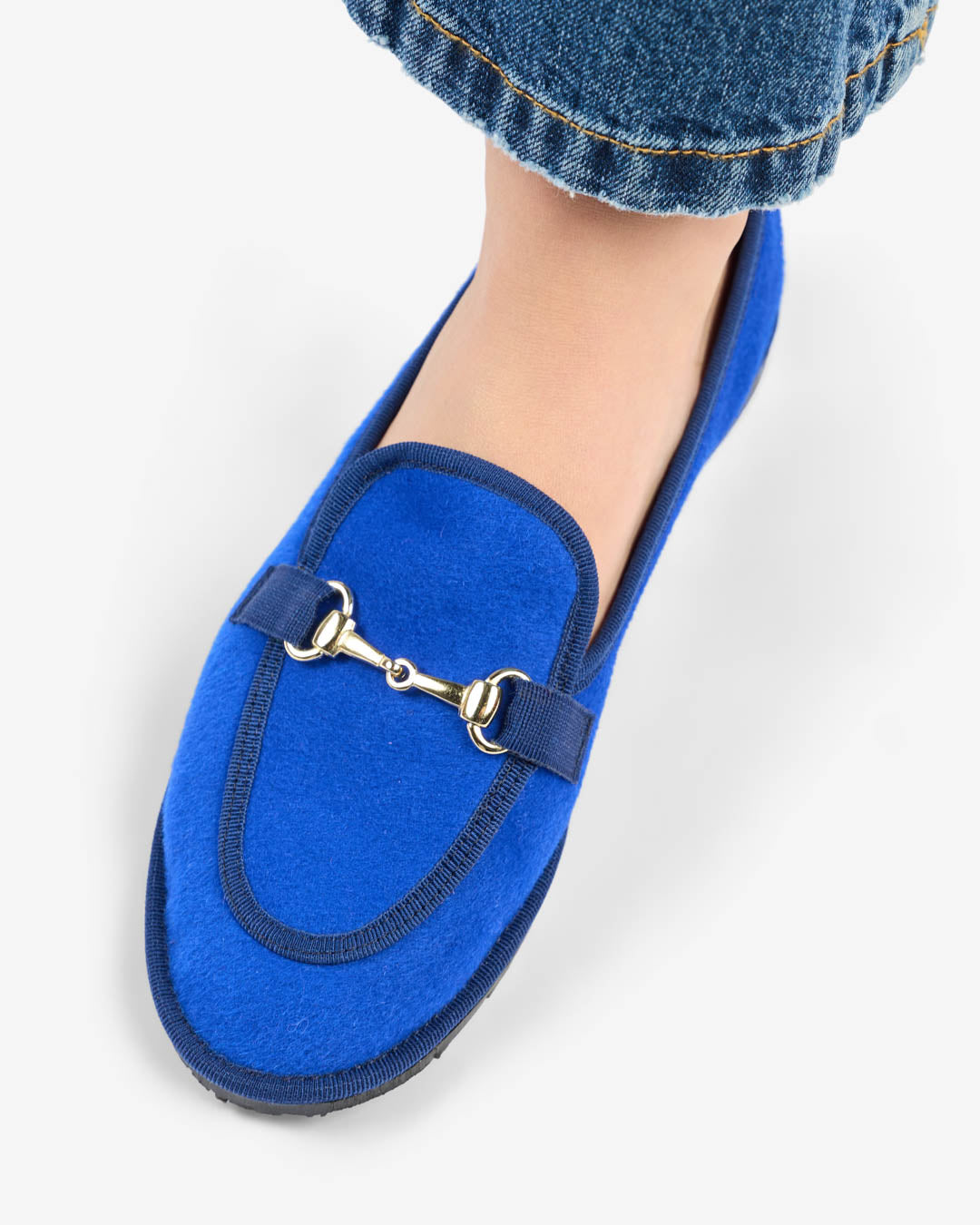 FRIULANE DONNA MODELLO MOCASSINO BLU ROYAL