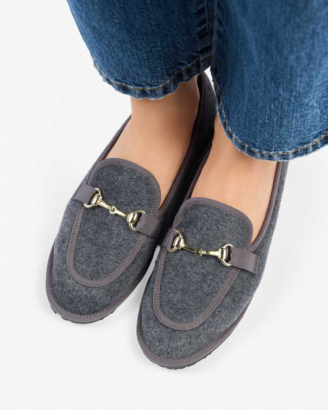 FRIULANE DONNA MODELLO MOCASSINO GRIGIO