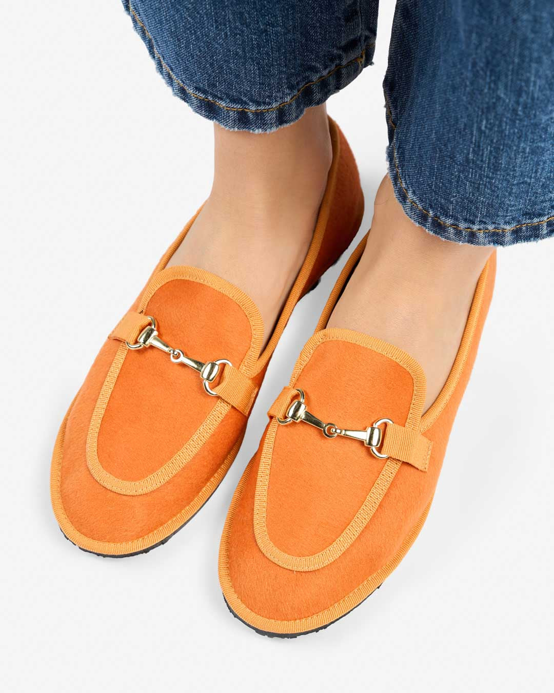 FRIULANE DONNA MODELLO MOCASSINO ARANCIO