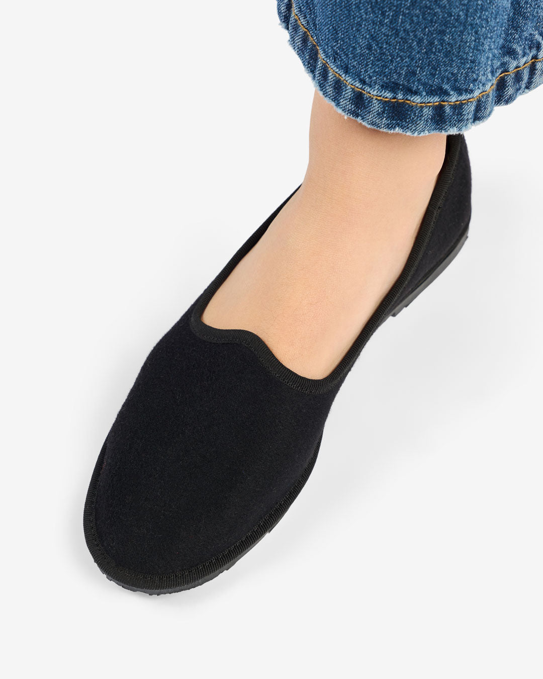 WOMEN'S BLACK FRIULANE IN WOOL AND CASHMERE
