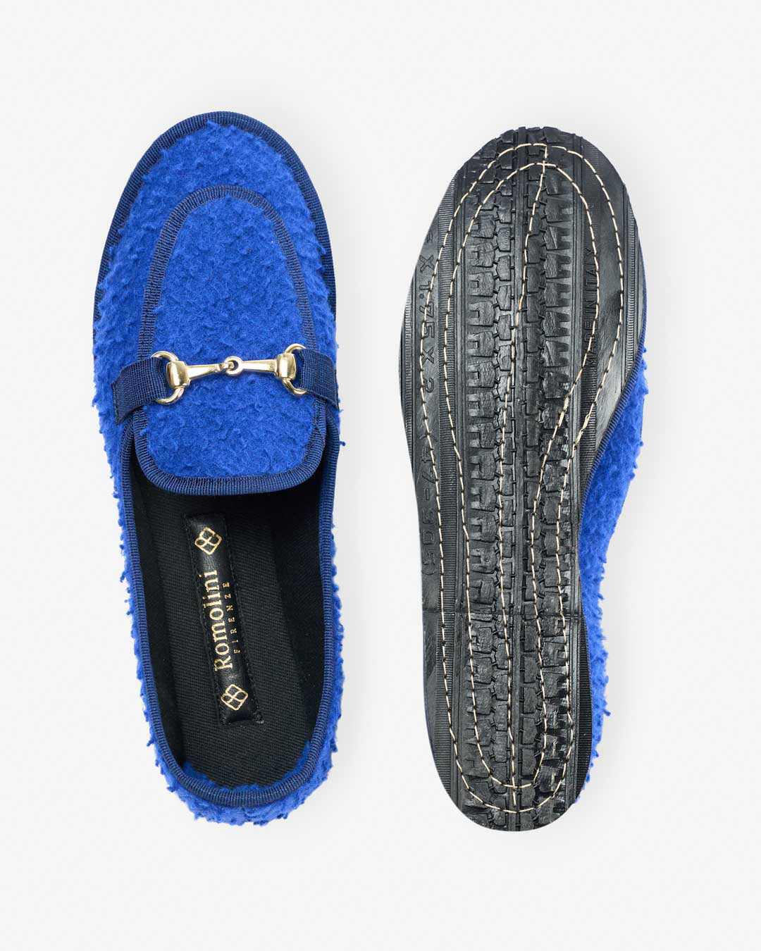 WOMEN'S FRIULANE ROYAL BLUE LOAFERS IN CASENTINO WOOL