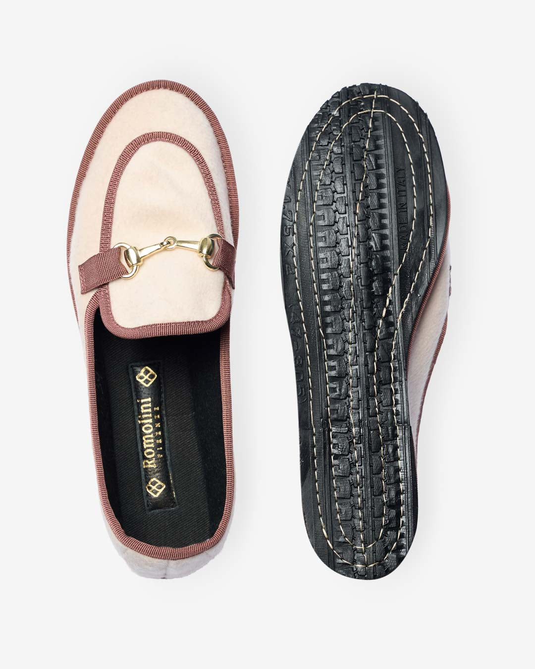 WOMEN'S FRIULANE LOAFER CHAMPAGNE IN WOOL AND CASHMERE