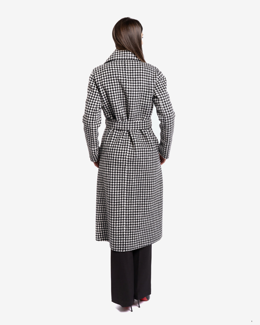 Cappotto Plied de Poule in lana e cashmere