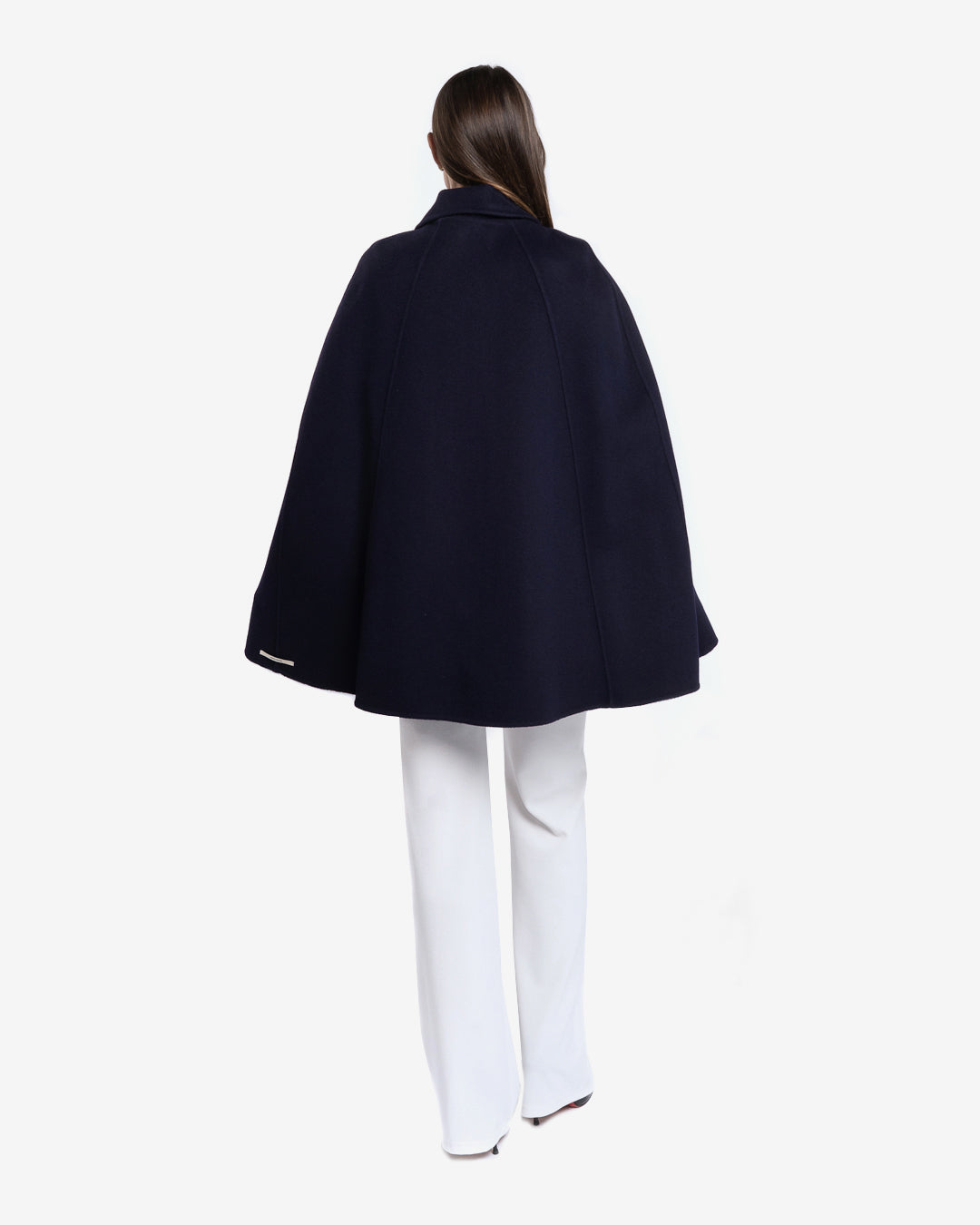 Cappa doppiopetto con gilet blu